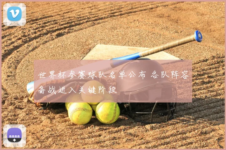 世界杯参赛球队名单公布 各队阵容备战进入关键阶段